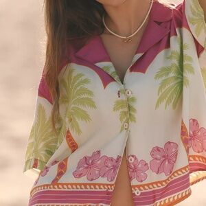 Maaji Moroccan Palm Octavia Shirt Size Medium NWT